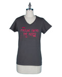 "Fortune Favors the Kilted" MK Ladies Promo V-neck T-shirt