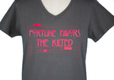 "Fortune Favors the Kilted" MK Ladies Promo V-neck T-shirt